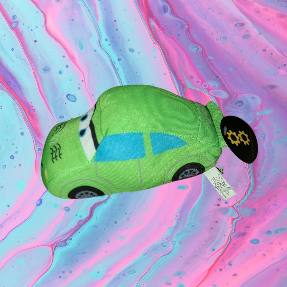 NWT green car stuffed plush toy